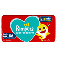 FRALDA PAMPERS SUPERSEQUINHA XG C56